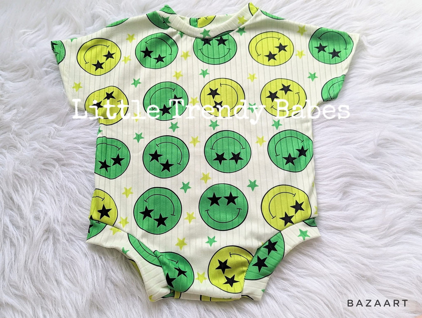Green smileys (12/18M-3T)