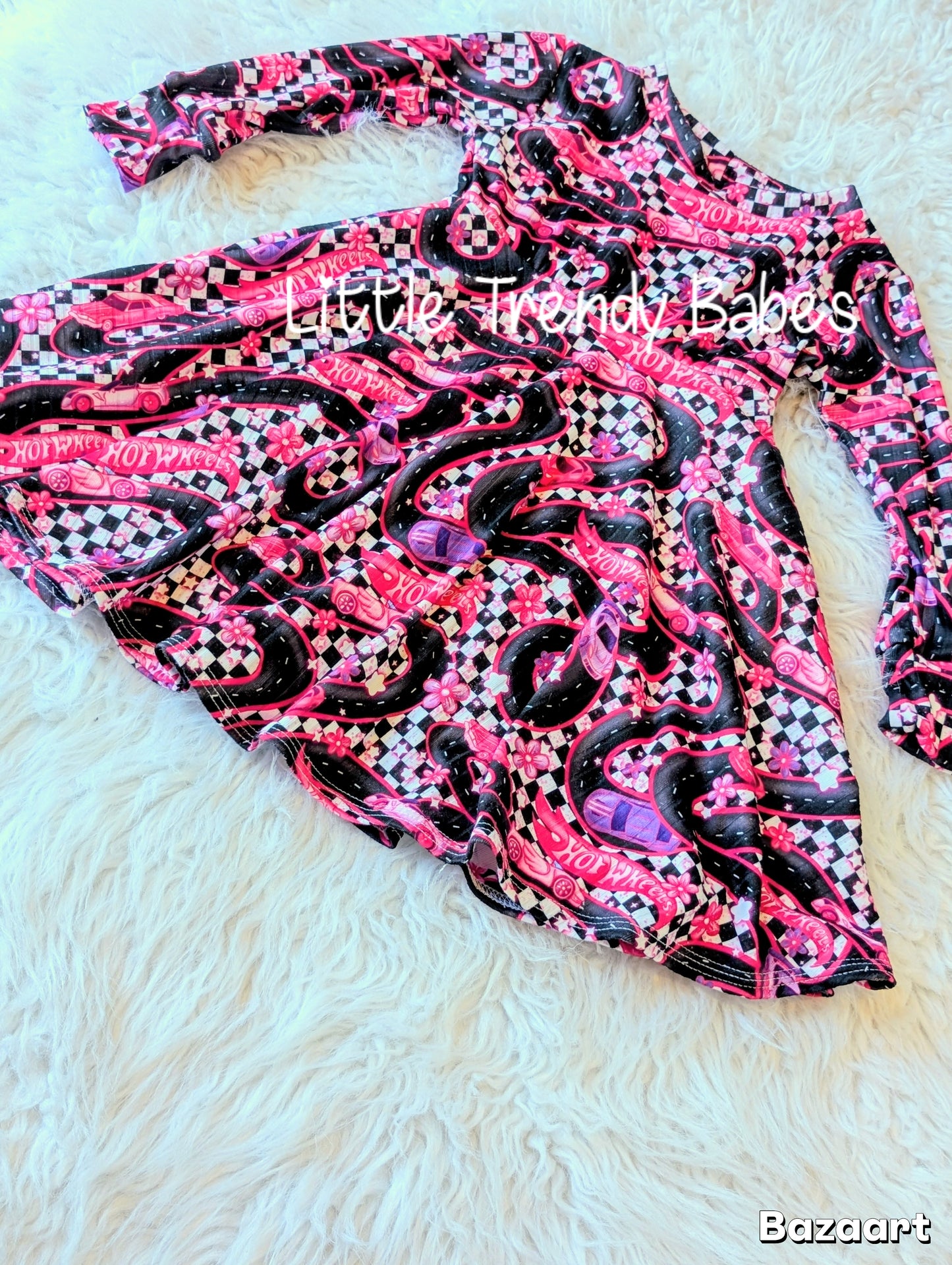 Pink cars  (12/18M-3T)